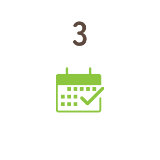 ご希望の日時から空き状況を確認し、予約